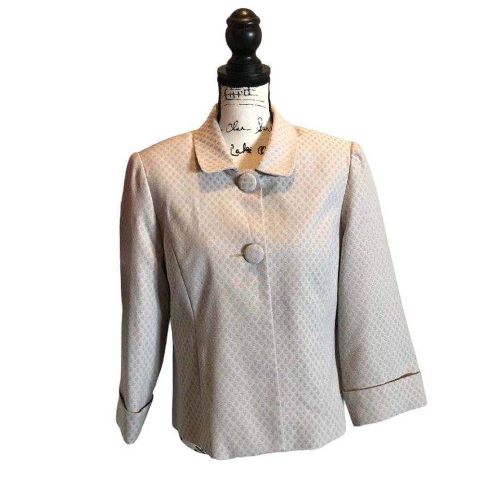 GIORGIO SANT’ ANGELO suit Jacket Blazer Gray Size 12 formal wedding business